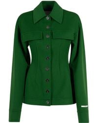 Sportmax - Shaped Jacket In Pure Wool - Lyst