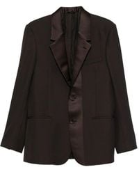 Fendi - Single-Breasted Wool Crêpe Tailored Blazer - Lyst