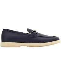 Ferragamo - Cosimo Leather Casual Loafers With Gancini Buckle Shoes - Lyst