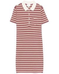A.P.C. - Raye Cotton Striped Polo Dress - Lyst