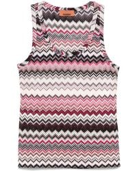 Missoni - Multicolour Zigzag Pattern Sleeveless Top - Lyst