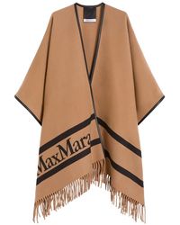 Max Mara - Jacquard Wool Poncho - Lyst