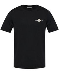 Moncler - Logo Cotton T-Shirt - Lyst