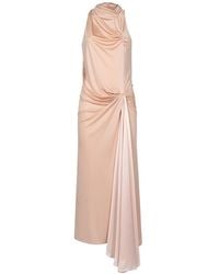 Valentino Garavani - Long Viscoso Dress With Cut-Out Details - Lyst