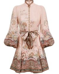 Zimmermann - Alchemy Button Mini Dress - Lyst