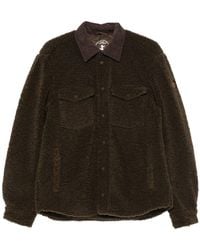 Save The Duck - Vadim Fleece Overshirt With Corduroy Collar - Lyst