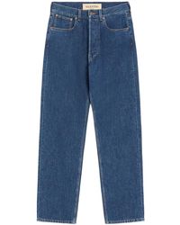 Valentino Garavani - Denim Pants With Vgold - Lyst