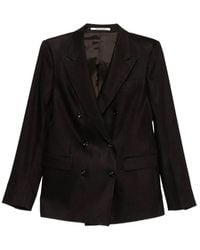 Tagliatore - Parigi Double-Breasted Linen Blend Blazer - Lyst