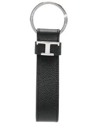 Tod's - Logo Leather Keyring - Lyst