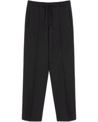 Valentino Garavani - Wool Trousers With Vlogo Embroidery - Lyst