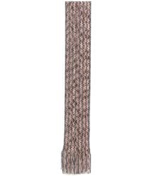 Missoni - Zig-Zag Lurex Knit Scarf With Fringe - Lyst