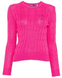 Polo Ralph Lauren - Cable Knit Crew Neck Sweater - Lyst