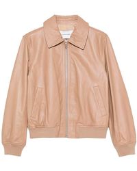 Yves Salomon - Zip-Up Leather Jacket - Lyst