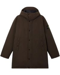 Stone Island - Parka Lungo Imbottito - Lyst
