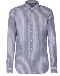Tintoria Mattei 954 - Striped Linen Shirt - Lyst