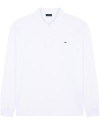 Paul & Shark - Cotton Polo With Long Sleeves Logo - Lyst