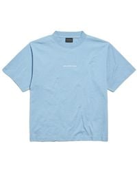 Balenciaga - Cotton Embroidered T-Shirt - Lyst