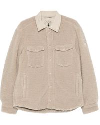 Save The Duck - Vadim Fleece Shirt Jacket With Corduroy Collar - Lyst