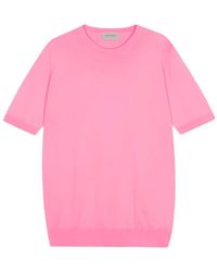 John Smedley - Kempton Fine Knit Cotton T-Shirt - Lyst