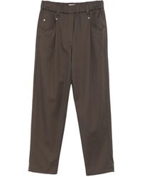 Brunello Cucinelli - Pleated-Front Five-Pocket Trousers - Lyst