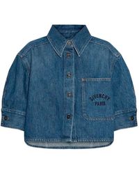 Givenchy - Cropped Cocoon Shirt - Lyst
