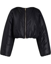 Alaïa - Nylon Pleated Bomber Clothing - Lyst