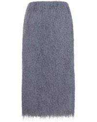 Dries Van Noten - Sokna Lightweight Fringed Midi Skirt - Lyst