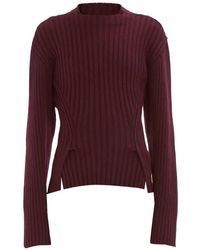 Victoria Beckham - Ribbed Jumper - Lyst