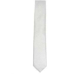 Giorgio Armani - Geometric Pattern Silk Tie - Lyst