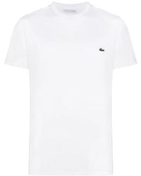 Lacoste - Embroidered Logo T Shirt - Lyst