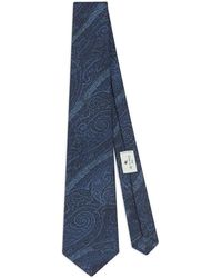 Etro - Silk Jacquard Tie With Arnica Motif - Lyst