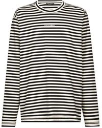 Dolce & Gabbana - And White Stripe-print Cotton T-shirt - Men's - Cotton - Lyst