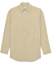 Saint Laurent - Oversized Stripes Shirt - Lyst