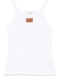 Fendi - Logo Scoop Neck Tank Top - Lyst