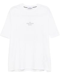 Stone Island - Regular Fit T-Shirt With 'Archivio' Print - Lyst