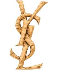 Saint Laurent - Cassandre Single Clip-On Earring - Lyst