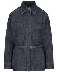 Fendi - Denim Cotton Jacket - Lyst