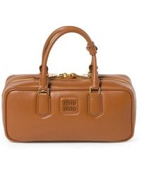 Miu Miu - Arcadie Large Leather Bag - Lyst