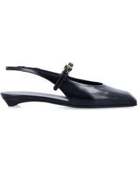 Prada - Leather Slingback Ballerinas - Lyst