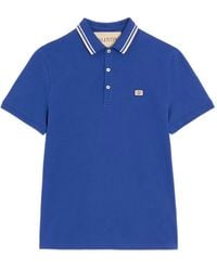 Valentino Garavani - Cotton Piqué Polo With Vlogo Patch - Lyst