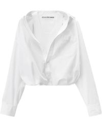 Alexander Wang - Ruffled Shirt With Integrated Top - Lyst