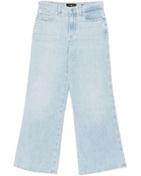 7 For All Mankind - Lotta Ankle High-Rise And Wide-Leg Jeans - Lyst