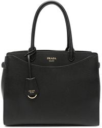 Prada - Prelude Large Leather Handbag - Lyst