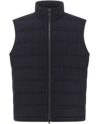 Paul & Shark - Quilted Pinstripe Wool Vest - Lyst