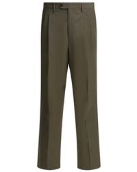 Prada - Wide-Leg Wool Pants - Lyst