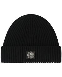 Stone Island - Full Rib Rws Wool Beanie - Lyst