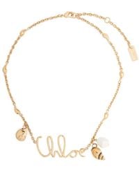 Chloé - Choker With Logo - Lyst