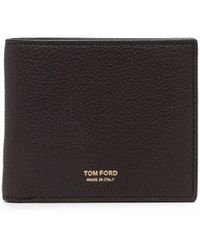 Tom Ford Leather Portafoglio in Black for Men | Lyst