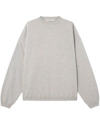 Golden Goose - Melange Cotton Sweatshirt With Logo - Lyst