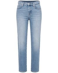 7 For All Mankind - Calie Straight Leg Ankle Jeans - Lyst
